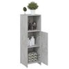 vidaXL Mobile da Bagno Grigio Cemento 30x30x95 cm in Legno Multistrato
