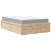 vidaXL Letto con Materasso 140x190 cm in Legno Massello di Pino