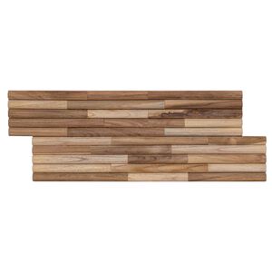 vidaXL Pannello da Parete 10 pz Naturale 55 x 20 x 2 cm