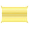 vidaXL Vela da ombra solare Giallo e Bianco 4 x 2,5 m