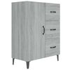 vidaXL Credenza Grigio Sonoma 69,5x34x90 cm in Legno Multistrato