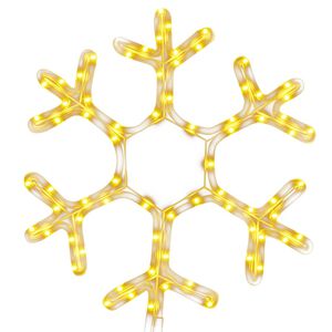 vidaXL Figura Natalizia Fiocco di Neve con 72 LED Bianco Caldo 38x37cm