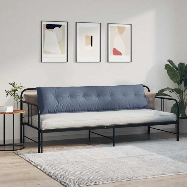 vidaXL Cuscino per Schiena Blu 200 x 50 cm Tessuto in Cords