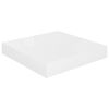 vidaXL Scaffali a Parete 2 pz Bianco Lucido 23x23,5x3,8 cm in MDF