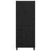vidaXL Credenza con cassetto 2 pcs Rovere Nero 69,5 x 34 x 180 cm