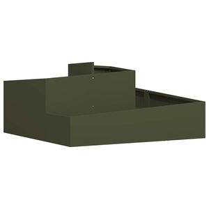 vidaXL Vaso da giardino Verde oliva 100 x 100 x 50 cm