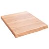 vidaXL Ripiano Muro Marrone 40x50x(2-4) cm Massello Rovere Trattato