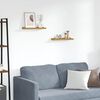 vidaXL Scaffale da parete 2 pcs Beige 40 x 9 x 3 cm Legno multistrato