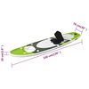vidaXL Set Tavola SUP Gonfiabile Verde 330x76x10 cm