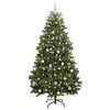 vidaXL Albero di Natale artificiale Verde 210 cm PVC e Metallo