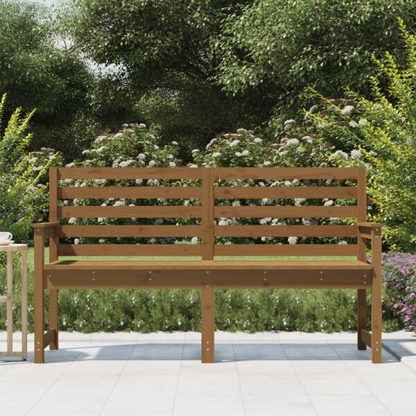 vidaXL Panca da Giardino Ambra 159,5x48x91,5 cm Legno Massello di Pino