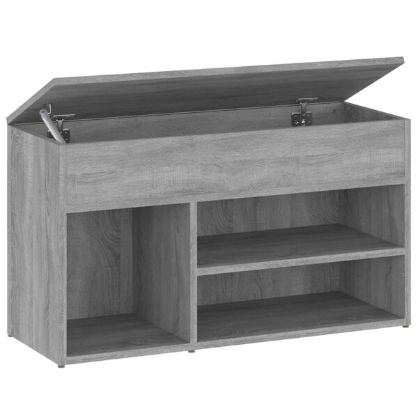 vidaXL Scarpiera Grigio Sonoma 80x30x45 cm in Legno Multistrato