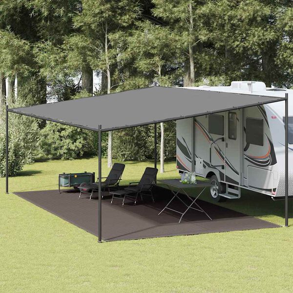vidaXL Tappeto da Tenda 400x600 cm Antracite