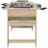 vidaXL Tavolo da Foosball Rovere Sonoma 125 x 60,5 x 80 cm