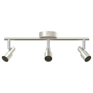 vidaXL Faretto da soffitto Nickel spazzolato 39 x 10.5 x 10.5 cm