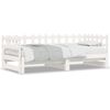 vidaXL Dormeuse Estraibile Bianca 2x(90x190) cm Legno Massello di Pino