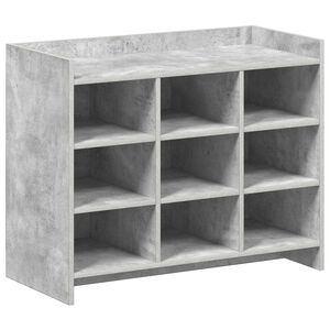 vidaXL Mobile per scarpe Grigio Cemento 85 x 39,5 x 70 cm