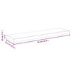 vidaXL Scaffali a Parete 2 pz Neri 90x23,5x3,8 cm in MDF