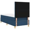 vidaXL Letto a Sorgente LED con materasso Blu 100 x 200 cm Tessuto