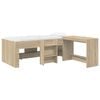 vidaXL Struttura del Letto con Scrivania 2 pz Rovere Sonoma