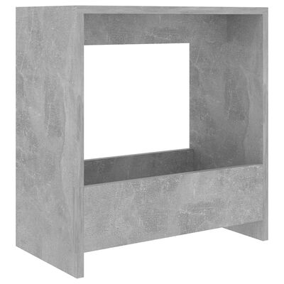 vidaXL Tavolino Grigio Cemento 50x26x50 cm in Legno Multistrato