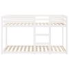 vidaXL Letto a Castello Bianco 75x190 cm in Legno Massello di Pino
