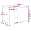 vidaXL Tavolino da Salotto Grigio Cemento 40x40x30cm Legno Multistrato