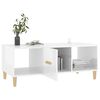 vidaXL Tavolino da Salotto Bianco Lucido 102x50x40cm Legno Multistrato