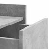 vidaXL Comodino Grigio Cemento 45x50x65 cm in Legno Multistrato