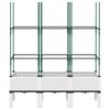 vidaXL Fioriera da Giardino con Graticcio Bianco 120x40x142,5 cm PP