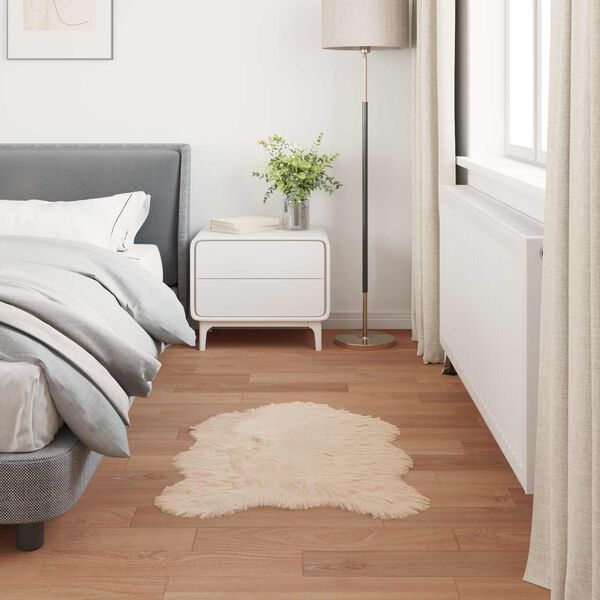 vidaXL Tappeto Pecora Tafalla Beige 50 x 80 cm Poliestere