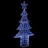 vidaXL Albero di Natale con 240 LED Blu 180 cm Acrilico