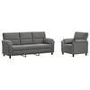 vidaXL Set di divani 2 pcs Grigio Scuro Velluto
