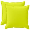 vidaXL Federa 2 pz HOUTEN Verde brillante. 70 x 70 cm Poliestere