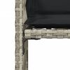vidaXL Sedie da Giardino con Cuscini 4 pz Grigio Chiaro in Polyrattan
