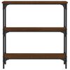 vidaXL Tavolino Consolle Rovere Marrone 75x22,5x75cm Legno Multistrato