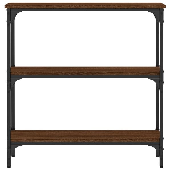vidaXL Tavolino Consolle Rovere Marrone 75x22,5x75cm Legno Multistrato