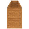 vidaXL Letto Rialzato da Giardino 578x50x69 cm Acciaio Corten