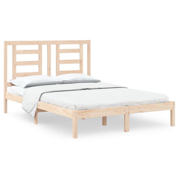 vidaXL Letto senza Materasso 140x190 cm in Legno Massello di Pino