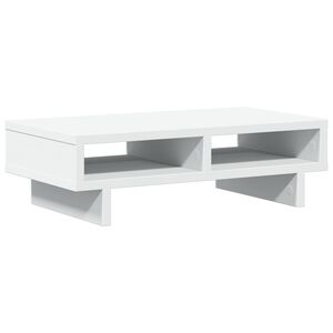 vidaXL Supporto per Monitor Bianco 50x27x15 cm in Truciolato
