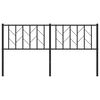 vidaXL Testiera in Metallo Nero 160 cm