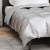 vidaXL Duvet Invernale Argento 155 x 220 cm Satin e Micropile