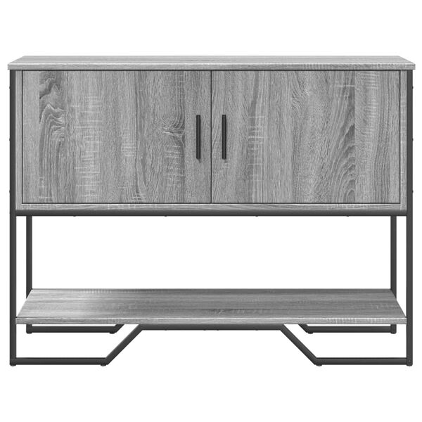 vidaXL Tavolo Consolle Grigio Sonoma 100x35x74,5 cm in Truciolato