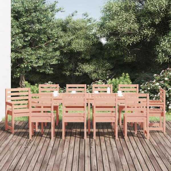 vidaXL Set da Pranzo per Giardino 11 pz in Legno Massello di Douglas