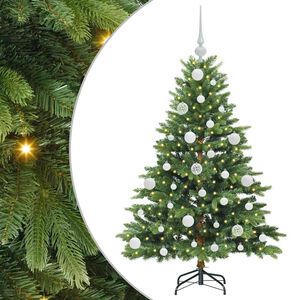 vidaXL Albero di Natale artificiale con 150 LED Verde 120 cm PE e PVC