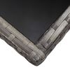 vidaXL Tavolo da Giardino Grigio 170x80x74 cm in Polyrattan