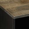 vidaXL Mobile Porta TV Nero 100x33x46 cm in Legno Massello di Mango
