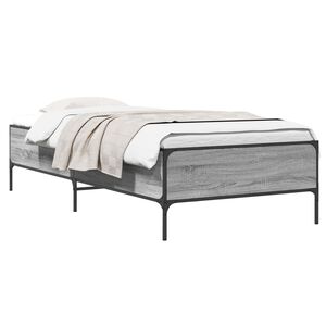 vidaXL Struttura del letto Sonoma grigio 80 x 200 cm