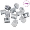 vidaXL Dadi a tamburo 4500 pz Argento M6 x 12 mm Metallo