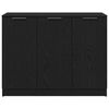 vidaXL Credenza Rovere Nero 90,5 x 30 x 70 cm Legno multistrato
